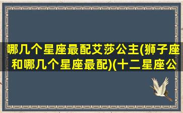 哪几个星座最配艾莎公主(狮子座和哪几个星座最配)(十二星座公主狮子座)