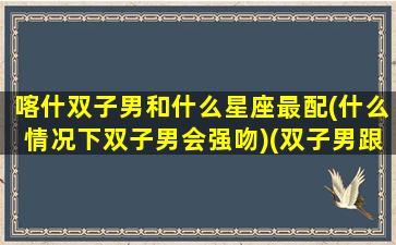 喀什双子男和什么星座最配(什么情况下双子男会强吻)(双子男跟那个星座最搭)