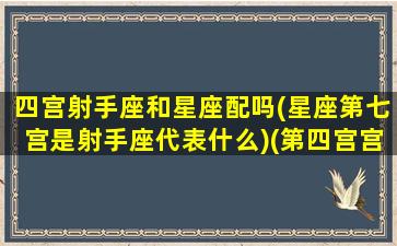 四宫射手座和星座配吗(星座第七宫是射手座代表什么)(第四宫宫头射手)