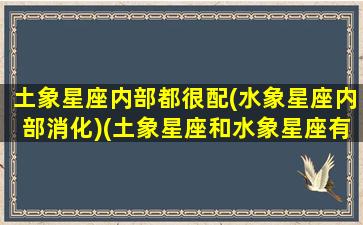 土象星座内部都很配(水象星座内部消化)(土象星座和水象星座有哪些)