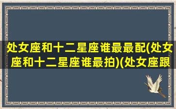 处女座和十二星座谁最最配(处女座和十二星座谁最拍)(处女座跟12星座)