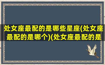 处女座最配的是哪些星座(处女座最配的是哪个)(处女座最配的是什么星座)