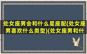 处女座男会和什么星座配(处女座男喜欢什么类型)(处女座男和什么星座做朋友)