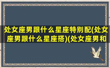 处女座男跟什么星座特别配(处女座男跟什么星座搭)(处女座男和什么星座搭配)