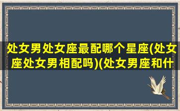 处女男处女座最配哪个星座(处女座处女男相配吗)(处女男座和什么座最配对)