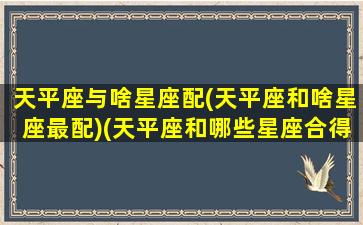 天平座与啥星座配(天平座和啥星座最配)(天平座和哪些星座合得来)