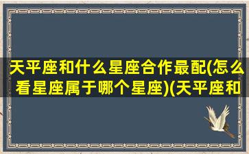 天平座和什么星座合作最配(怎么看星座属于哪个星座)(天平座和哪些星座合得来)