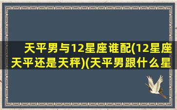 天平男与12星座谁配(12星座天平还是天秤)(天平男跟什么星座配)