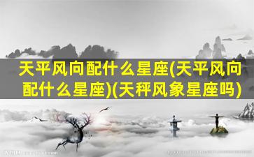 天平风向配什么星座(天平风向配什么星座)(天秤风象星座吗)