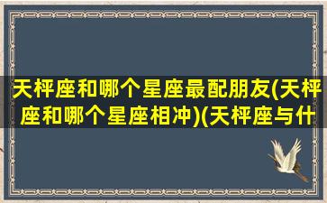 天枰座和哪个星座最配朋友(天枰座和哪个星座相冲)(天枰座与什么星座最合不来)