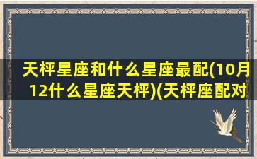 天枰星座和什么星座最配(10月12什么星座天枰)(天枰座配对的星座)