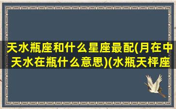 天水瓶座和什么星座最配(月在中天水在瓶什么意思)(水瓶天枰座)