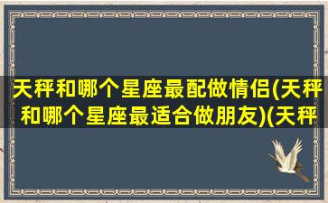 天秤和哪个星座最配做情侣(天秤和哪个星座最适合做朋友)(天秤座和什么星座适合做情侣)