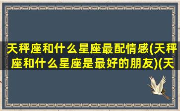 天秤座和什么星座最配情感(天秤座和什么星座是最好的朋友)(天秤座和什么星座很般配)