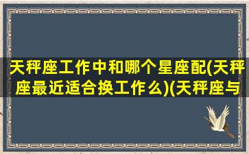 天秤座工作中和哪个星座配(天秤座最近适合换工作么)(天秤座与12星座工作搭档)