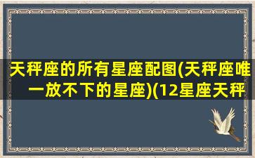 天秤座的所有星座配图(天秤座唯一放不下的星座)(12星座天秤座的图案是什么样)