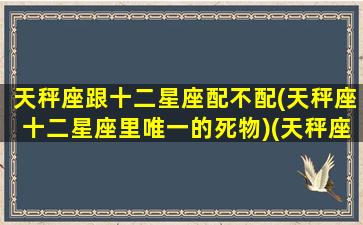 天秤座跟十二星座配不配(天秤座十二星座里唯一的死物)(天秤座与12星座的关系表)