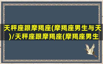 天秤座跟摩羯座(摩羯座男生与天)/天秤座跟摩羯座(摩羯座男生与天)-我的网站