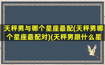 天秤男与哪个星座最配(天秤男哪个星座最配对)(天秤男跟什么星座最配对)