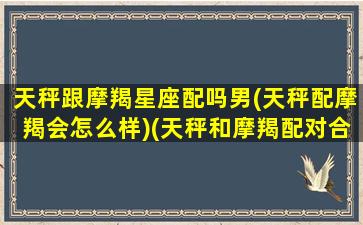 天秤跟摩羯星座配吗男(天秤配摩羯会怎么样)(天秤和摩羯配对合适吗)