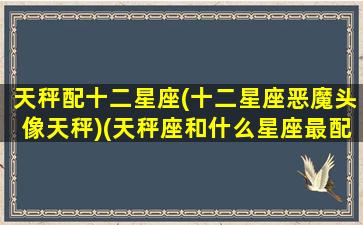 天秤配十二星座(十二星座恶魔头像天秤)(天秤座和什么星座最配知乎)