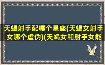 天蝎射手配哪个星座(天蝎女射手女哪个虚伪)(天蝎女和射手女能成为好朋友吗)