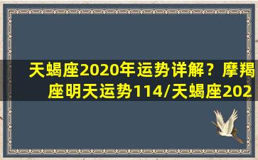 天蝎座2020年运势详解？摩羯座明天运势114/天蝎座2020年运势详解？摩羯座明天运势114-我的网站