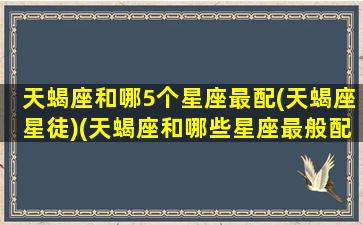 天蝎座和哪5个星座最配(天蝎座星徒)(天蝎座和哪些星座最般配)