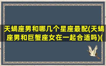 天蝎座男和哪几个星座最配(天蝎座男和巨蟹座女在一起合适吗)(天蝎男与哪个星座最配对)