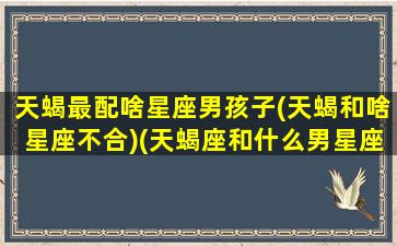 天蝎最配啥星座男孩子(天蝎和啥星座不合)(天蝎座和什么男星座最搭配)