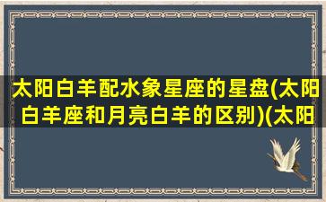 太阳白羊配水象星座的星盘(太阳白羊座和月亮白羊的区别)(太阳白羊和太阳水瓶)