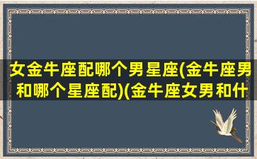 女金牛座配哪个男星座(金牛座男和哪个星座配)(金牛座女男和什么座最配)