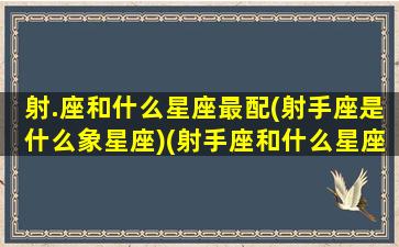 射.座和什么星座最配(射手座是什么象星座)(射手座和什么星座的配对)