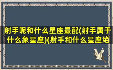 射手呢和什么星座最配(射手属于什么象星座)(射手和什么星座绝配)