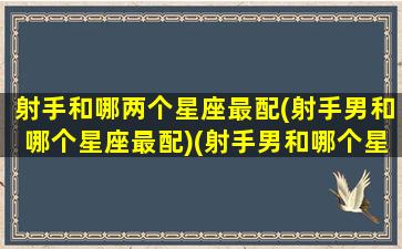 射手和哪两个星座最配(射手男和哪个星座最配)(射手男和哪个星座配对)