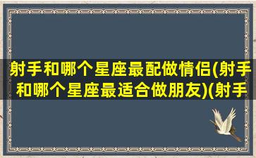 射手和哪个星座最配做情侣(射手和哪个星座最适合做朋友)(射手座和什么星座合适做情侣)