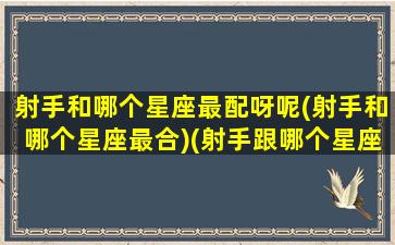 射手和哪个星座最配呀呢(射手和哪个星座最合)(射手跟哪个星座最般配)