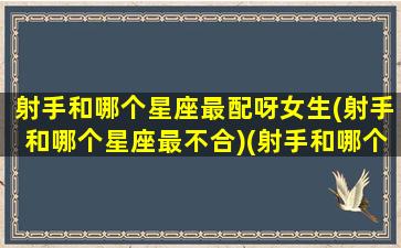 射手和哪个星座最配呀女生(射手和哪个星座最不合)(射手和哪个星座最搭配)