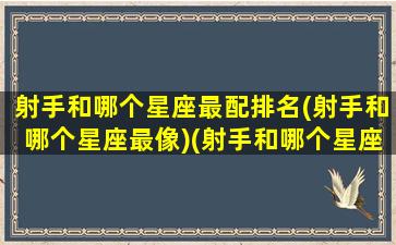射手和哪个星座最配排名(射手和哪个星座最像)(射手和哪个星座配对)