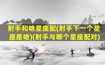 射手和啥星座配(射手下一个星座是啥)(射手与哪个星座配对)