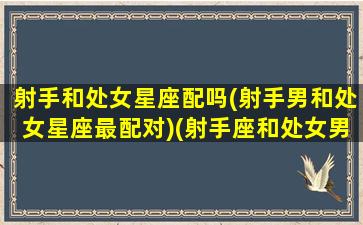 射手和处女星座配吗(射手男和处女星座最配对)(射手座和处女男配不配)