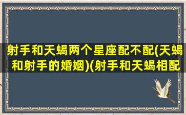 射手和天蝎两个星座配不配(天蝎和射手的婚姻)(射手和天蝎相配吗)