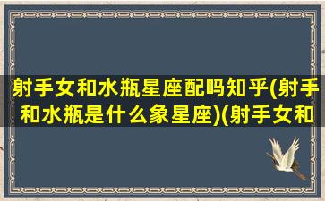 射手女和水瓶星座配吗知乎(射手和水瓶是什么象星座)(射手女和水瓶女配对指数)