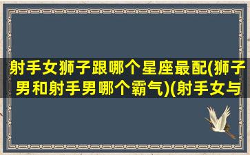 射手女狮子跟哪个星座最配(狮子男和射手男哪个霸气)(射手女与狮子男座的绝配指数)