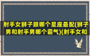 射手女狮子跟哪个星座最配(狮子男和射手男哪个霸气)(射手女和狮子男的性与爱)