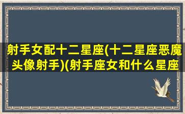 射手女配十二星座(十二星座恶魔头像射手)(射手座女和什么星座最配排行榜)