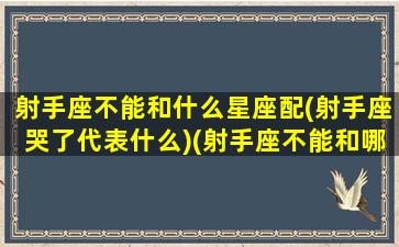 射手座不能和什么星座配(射手座哭了代表什么)(射手座不能和哪些星座交朋友)