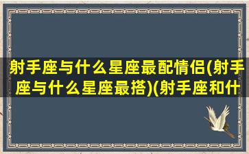 射手座与什么星座最配情侣(射手座与什么星座最搭)(射手座和什么星座最能成为情侣)