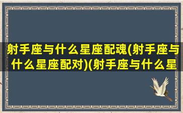 射手座与什么星座配魂(射手座与什么星座配对)(射手座与什么星座搭)