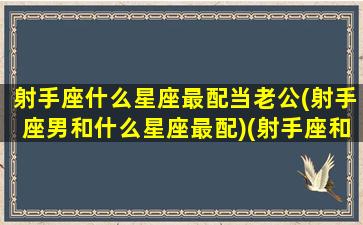 射手座什么星座最配当老公(射手座男和什么星座最配)(射手座和什么星座的男生最配)